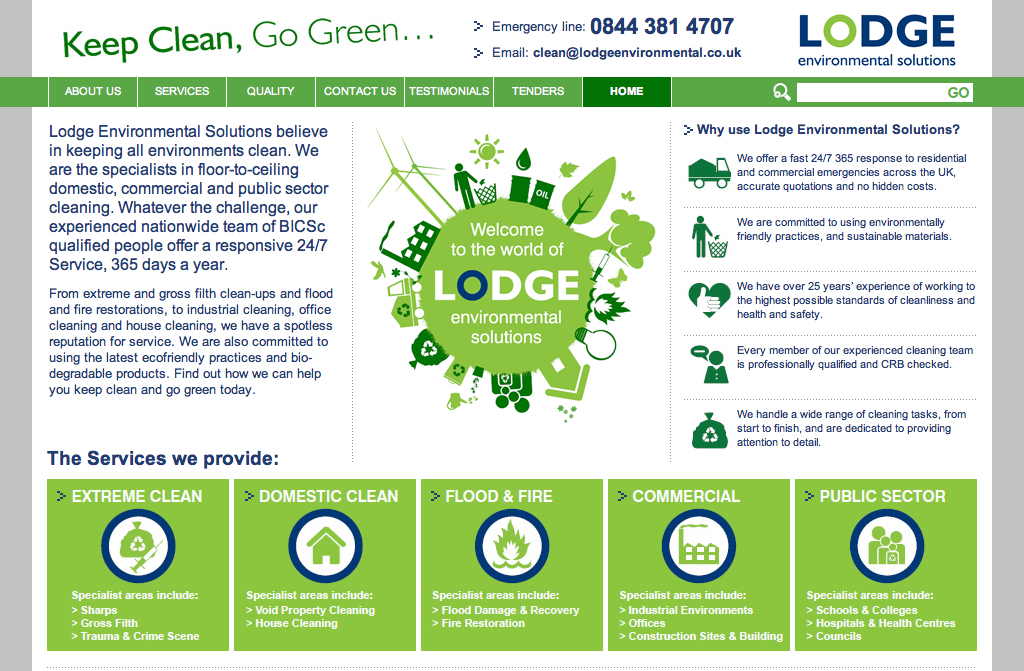 Lodge Environmental Solutions Ltd Screenshot