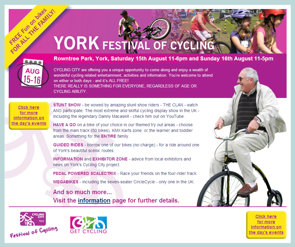 York Festival Of Cycling Screenshot